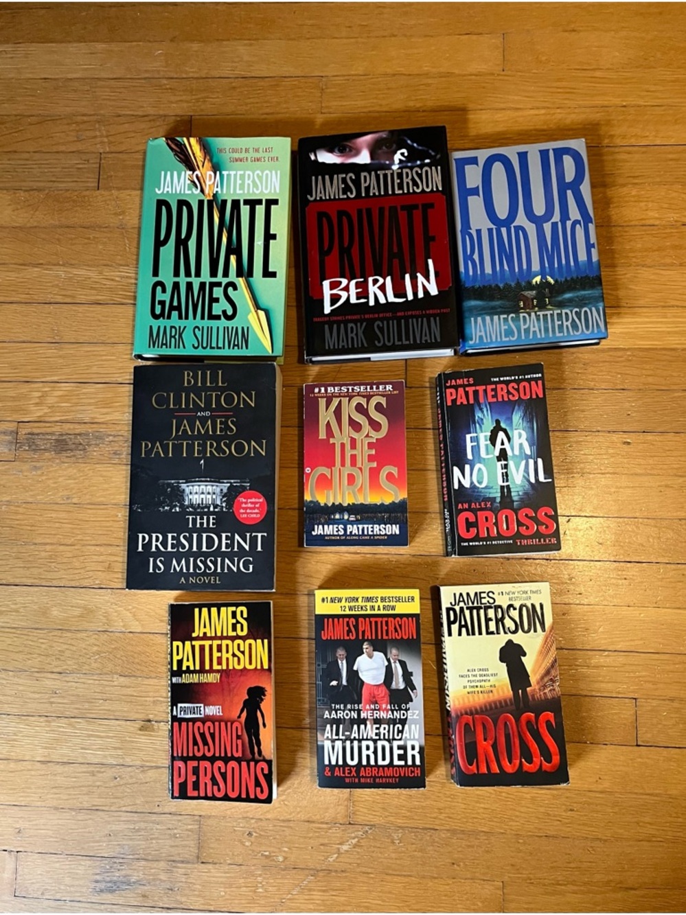 9 James Patterson Books